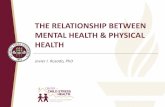 THE RELATIONSHIP BETWEEN MENTAL … also present with mental health conditions – such as depression and anxiety. Introduction • Mental health & physical health have a bidirection