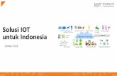 Solusi IOT untuk Indonesia - iotforum.idiotforum.id/wp-content/uploads/2018/11/02.-Pak-Teguh.pdf · Definisi IOT •Menurut ITU ... Perangkat Sensor. IOT masih berada dalam tahapan