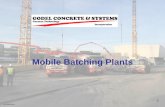 Mobile Batching Plants - GCS Mischanlagen - Presentation-english.pdf · Specifications[1-2] MOBILE BATCHING PLANT Aggregate Supply: The aggregates are delivered to the material storage.