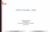 UAS in Canada - 2015 - ASPRS · UAS in Canada - 2015 Stewart Baillie Chairman Unmanned Systems Canada Sept 2015