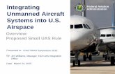 Integrating Federal Aviation Administration Unmanned Aircraft Systems ... 2... · Federal Aviation Administration ICAO RPAS Symposium 2015 2 Small UAS Notice of Proposed Rulemaking