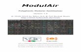 ModulAir - fullbucket.de · ModulAir Manual Page 5 Architecture ModulAir is a modular synthesizer that can hold up to 18 modules. Each module can either be a polyphonic Voice module