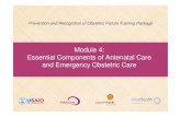 Module 4 Essential Components of ANC and EMOC Fistula Care · Module 4: Essential Components of Antenatal Care ... have normal deliveries ... Module_4_Essential_Components_of_ANC_and_EMOC_Fistula_Care