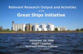 Great Ships Initiative - Seaway System · Great Ships Initiative. September 24, 2009. Allegra ... doses tested by GSI were NaOH sufficient to raise pH to 11.5, 12.0, and ... Chironomus