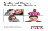National Down Syndrome Society - NDSS · National Down Syndrome Society NDSS Community Support Programs NDSS is committed to providing the Down syndrome community with quality support