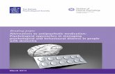 Alternatives to antipsychotic medication: Psychological ... FPoP - Alternatives to Anti-Psychotic Medication... · (Fossey & James, 2008), and the work itself is being extended with