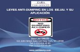 LEYES ANTI-DUMPING EN LOS EE.UU. Y SU APLICACI“N .ANTI DUMPING-1 â€¢ Dumping: Se define como la