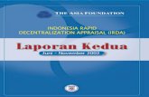 INDONESIA RAPID DECENTRALIZATION APPRAISAL (IRDA) .Laporan Kedua Indonesia Rapid Decentralization