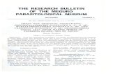THE RESEARCH. BULLETIN OF THE MEGURO PARASITOLOGICAL MUSEUMkiseichu.la.coocan.jp/publ/Res_Bull_MPM4_p01-10.pdf · the research. bulletin of the meguro parasitological museum si;ptember