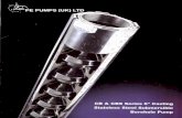 PE PUMPS (UK) LTD · PE PUMPS (UK) LTD CB & CBS Series 6" Casting Stainless Steel Submersible Borehole Pump