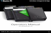 DS004 Operators manual v1.8 - admin.sure-fi.com · Remote Interface – Top & Bottom ... R1 NO: Relay 1 Normally-Open terminal Remote Interface - Bottom connector ... Select ‘Start