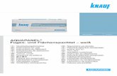 AQUAPANEL Fugen- und Flächenspachtel – weiß · AQUAPANEL ® is a technologically advanced building system. Because it’s a system, it involves clear step-by-step process from