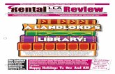 Rental Review - Landlord Assoc · Rental Review – . December 2012 / January 2013 • Page 1. A Landlord’s Library: The LLA staff has catalogued several hundred past Rental Review