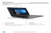 HP ProBook x360 11 G3 EE · 6. World-facing webcam LED (Select models only) ... • Starting at 2.97 lbs (1.35 kg) non-touch and 3.17 lbs (1.44 kg) touch • Less than 20 mm ...
