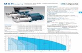 MXH 2,4,8,16 Horizontal Multi-Stage Close Coupled Pumps · Horizontal Multi-Stage Close Coupled Pumps MXH 2,4,8,16 in stainless steel Construction Horizontal multi-stage close coupled
