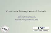 Consumer Perceptions of Recalls - Joint Institute for Food ...jifsan.umd.edu/wp-content/uploads/2013/10/11-Donna-Rosenbaum-Final.pdf · towards food and food safety based on their