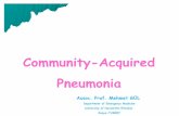 Community-Acquired Pneumonia - file.atuder.org.trfile.atuder.org.tr/_atuder.org/fileUpload/seoPugnT3lma.pdf · The IDSA, ATS, ERS, BTS, The Canadian guidelines. Community-Acquired