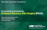 The New Standard for Surgical Recovery Enhanced Recovery ... · PDF fileThe New Standard for Surgical Recovery Enhanced Recovery After Surgery ... pathway for patients undergoing major