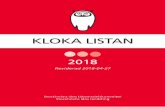 KLOKA LISTANklokalistan.janusinfo.se/Global/pdf/Kloka-Listan-2018.pdfexponering kan antihistamin vara att föredra. Kombinationsbehandling med antihistamintabletter och ögondroppar