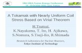 A Tokamak with Nearly Uniform Coil Stress …htsutsui/study/todoroki/IAEA.pdf19th IAEA Fusion Energy Conference 14 - 19 October 2002, Lyon, France A Tokamak with Nearly Uniform Coil