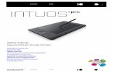 Intuos Pro User's Manual Contents Index 3 ContentsContents IndexIndex 3 TABLE OF CONTENTS 3 ABOUT THE MANUAL 5 ABOUT YOUR INTUOS PRO TABLET 6 System requirements 6 Intuos Pro tablet