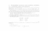 1 Probability measure and random variables - Department of …math.arizona.edu/~tgk/mc/prob_background.pdf · 2016-01-15 · 1 Probability measure and random variables 1.1 Probability