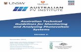 Australian Technical Guidelines for Monitoring and ...apvi.org.au/wp-content/uploads/2013/11/Australian... · Australian Technical Guidelines for Monitoring and Analysing Photovoltaic