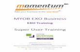 MYOB EXO Business EXO Business EXO Training Super User Training Momentum Software Solutions support@