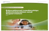 Educational Leadership: Administration and Supervision · The Praxis Educational Leadership: Administration and Supervision (ELAS) assessment measures whether entry-level education