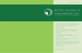 AUCIL Journal of International Law - African Union .AUCIL Journal of International Law, a journal