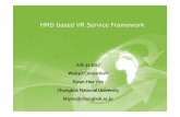 HMD based VR Service Framework - VRML · Considering X3D Node for HMD VR Services Profiles: VR profile (HMD VR) X3DVRNode X3DVRLayer X3DVRDisplay X3DVREye X3DVRPose X3DVRFov-Displaying