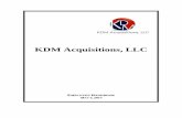 KDM Acquisitions, LLC · kdm acquisitions, llc ... kdm acquisitions, llc employee handbook may 2017 page 1 taabllee ooff ccoonntteennttss ... aids/hiv status