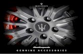 GENUINE ACCESSORIES - maserati.com · The Maserati Trident is a sign of unmistakeable quality – and on a vehicle that strives for perfection, no detail is too small to enhance.