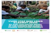 Yumi stap redi long Klaemet Jenis - oxfam.org.au · redi long Klaemet Jenis, began in July 2012 and was completed in December 2014. It was funded by the It was funded by the Australian