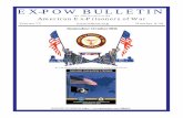 EX-POW BULLETIN · EX-POW BULLETIN the official voice of the ... Guthrie, Ok 73040 (580) 821-2376 williamsjj72@ymail.com Directors Directors - At Large Ben Garrido 6813 W 60th Street