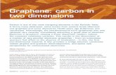 Graphene: carbon in two dimensions - thermophysics.ru · Graphene – planar, hexagonal arrangements of carbon atoms (Fig. 1) – is the starting point for all calculations on graphite,