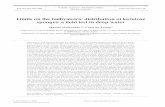Limits on the bathymetric distribution of keratose sponges ...digital.csic.es/bitstream/10261/3243/1/1998-MEPS-bathymetric distribution.pdf · Limits on the bathymetric distribution