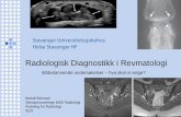 Radiologisk Diagnostikk i Revmatologi og revmatologi •Konvensjonell røntgen var det eneste radiologene kunne tilby revmatologene i mange år. •Lav sensitivitet ved røntgen reduserte