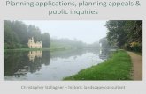 Planning applications, planning appeals & public inquiriesthegardenstrust.org/wp-content/uploads/2018/06/TGT-Tetbury_Planning... · •TGT . Who (normally) takes part in an inquiry?