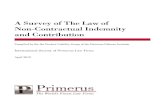 A Survey of The Law of Non-Contractual Indemnity and ... · no potential for tendering one’s defense to such a party, there may still be the potential for equitable indemnity or