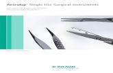 Aesculap Single Use Surgical Instruments - tms- · PDF fileWirtschaftlich Sterile SUSI® Instrumente stellen eine wirtschaftliche Alternative zur zeit- und kostenintensiven Aufbereitung