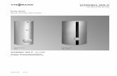 VIESMANN VITOCELL 100-V · Emaillierter, innenbeheizter Speicher-Wassererwärmer zur Trinkwas-sererwärmung in Verbindung mit Wärmepumpe, Heizkessel, Wand-geräten und/oder Solaranlagen