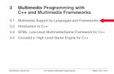 3 Multimedia Programming with C++ and Multimedia … · LMU München, Sommer 2016 Prof. Hußmann: Multimedia-Programmierung Kapitel 3 Teil a, Folie 3 Multimedia Programming with