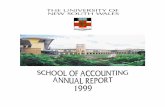 Annual Report 1999 -  · interests are concerned with behavioural decision making in accounting. ... Journal of Accounting Research, Accounting, Organizations and Society, ...