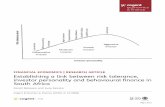 Establishing a link between risk tolerance, investor ... · investor personality and behavioural finance in ... further research within a South ... Management and Accounting Keywords: