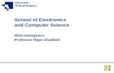School of Electronics and Computer Science - oxon.bcs.org · Faster and Smaller ÎDevices are getting smaller and faster all the time ÎMoore’s Law has held for 40 years ÎThis