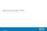 Dell Precision 7920 Tower · Dell Precision 7920 Tower Manual untuk Pemilik Model Resmi: D04X Tipe Resmi: D04X001