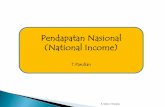 Pendapatan Nasional (National Income) fileUkurannya adalah Pendapatan perkapita. E. Makro-T.Parulian Y / kap GDP / populasi Y / kap GNP / populasi. GDP/kapita dan GNP/kapita (USD)
