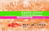 Application Guidelines - .Application Guidelines February 1 (Fri.)- March 29 (Fri.), 2019 Application