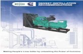 GENSET INSTALLATION RECOMMENDATIONS INTRODUCTION Genset Installation requires proper engineering to ensure optimum / satisfactory performance from the DG set. This manual provides